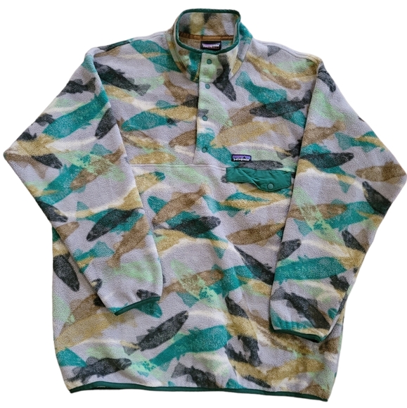 Patagonia Jackets & Coats Rare Patagonia Synchilla Fleece Xxl Trout